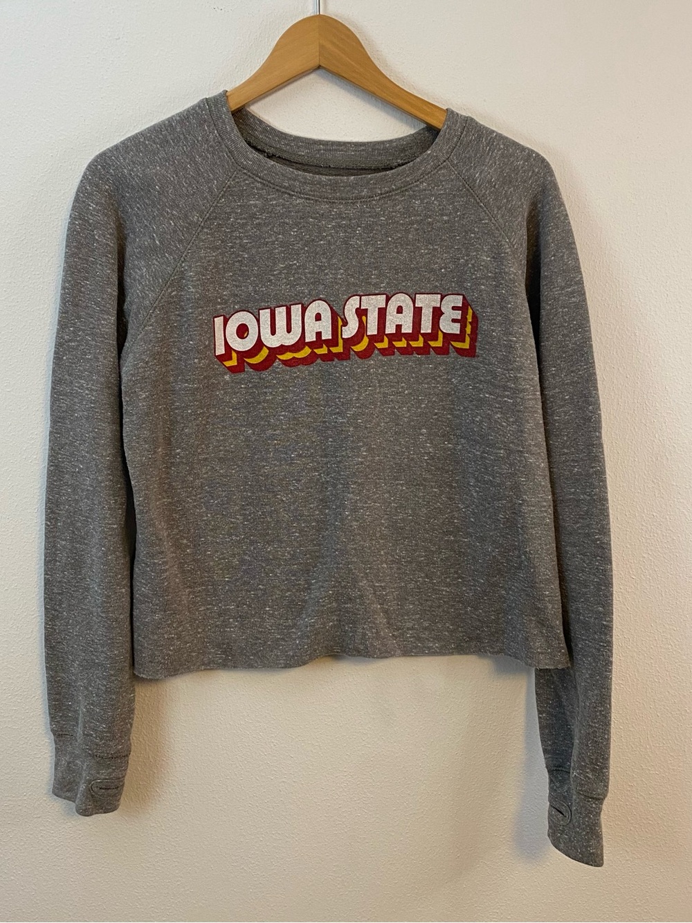 Pressbox Iowa State Cyclones Gray Crewneck Pullover Women’s Medium